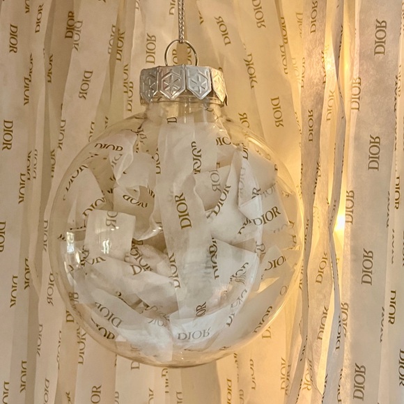 Dior Holiday 2024 Christmas Ornament w/ Dior Tissue Paper from Gift Box 3 of 10 - Picture 1 of 6